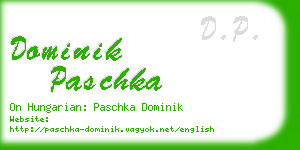 dominik paschka business card